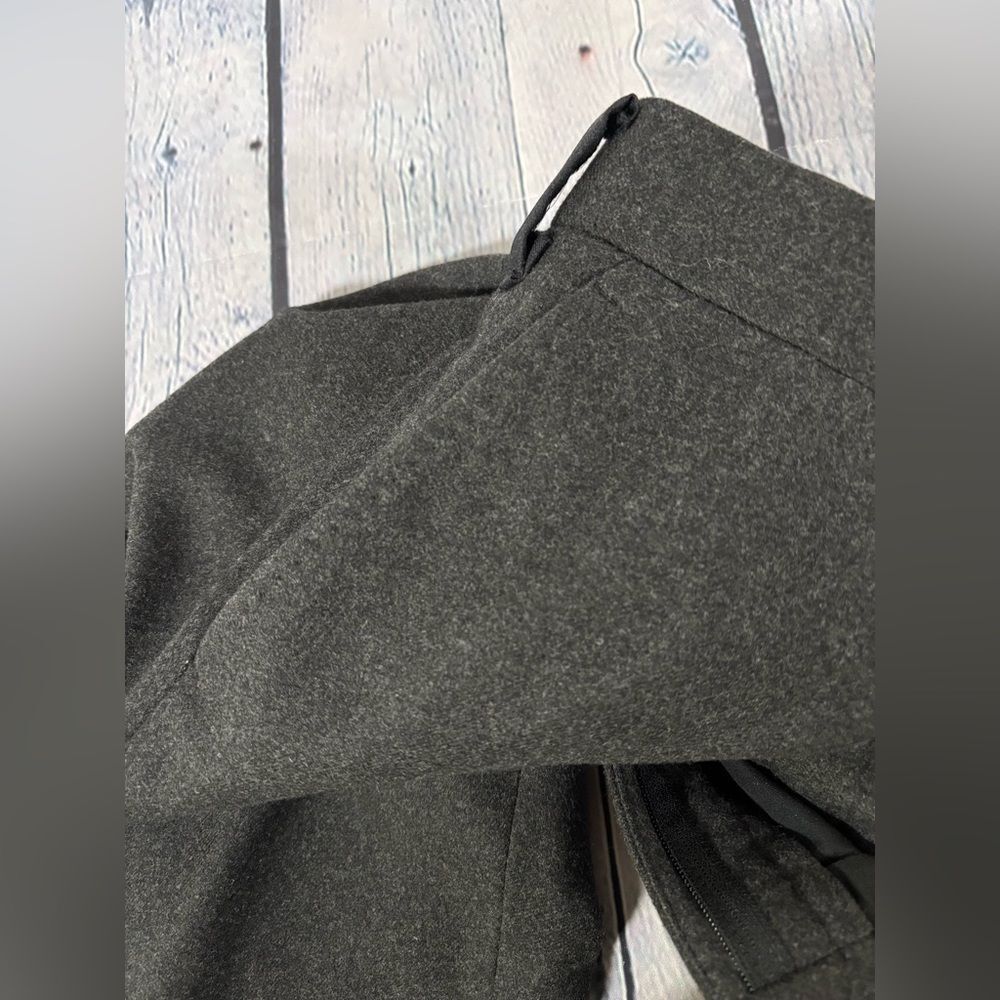 Ralph Lauren Collection Purple Label Gray Wool Flannel Cuffed Dress Pants 40 - Picture 7 of 13